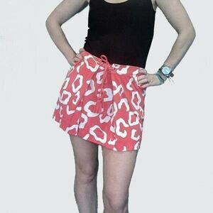 Diane von Furstenberg 8 Coral Skirt Wrap tie Eranthe